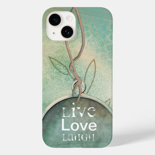 Vintage  Live Love Laugh Case-Mate iPhone Case (Back)