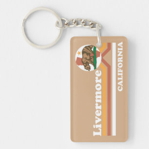 Vintage Livermore California Key Ring