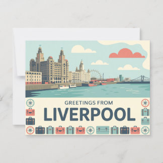 Vintage Liverpool Postcard | Greetings from