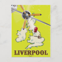 Vintage Liverpool Travel Poster