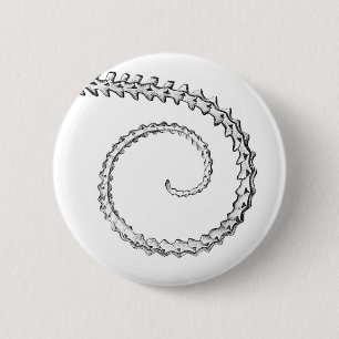 Vintage lizard skeleton 6 cm round badge