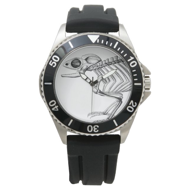 Vintage lizard skeleton watch (Front)