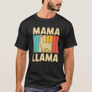 Vintage Llama Design Mum Grandma Women Alpaca Anim T-Shirt