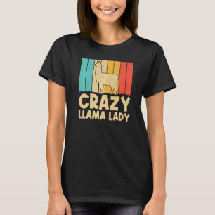 Vintage Llama For Women Grandma Alpaca Animal 1 T-Shirt