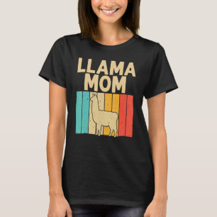 Vintage Llama Mum Grandma Women Alpaca Animal T-Shirt