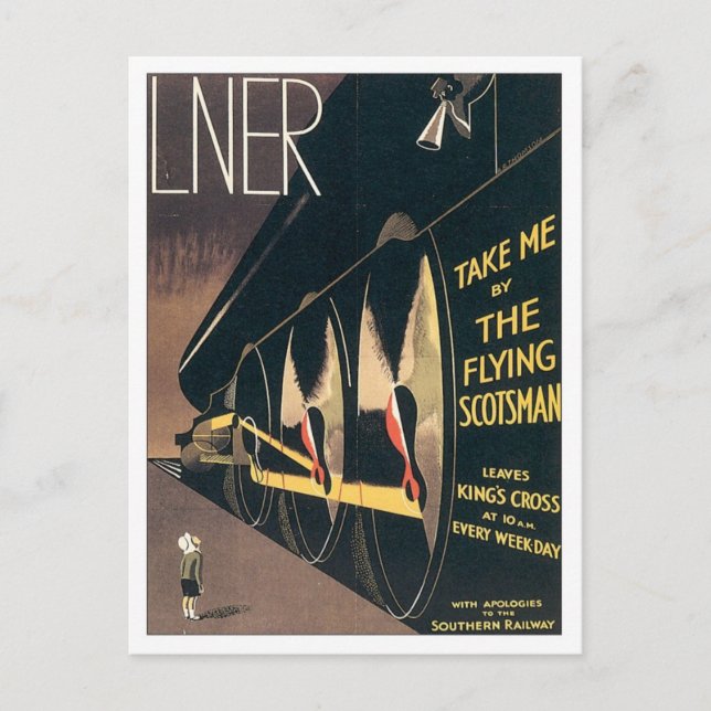 Vintage LNER Railway Postcard (Front)