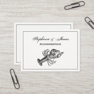 Vintage Lobster #1 Drawing Business Card