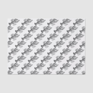 Vintage Lobster #1 Drawing Tissue Paper