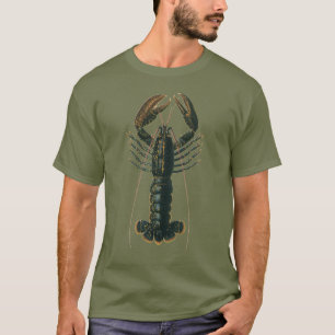 Vintage Lobster, Marine Ocean Life Crustacean T-Shirt