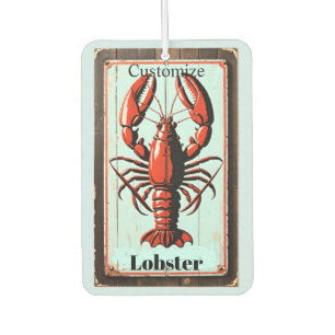 Vintage Lobster Sign Thunder_Cove Car Air Freshener