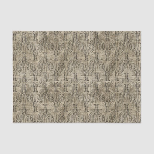 Vintage Lobster Tissue Paper (Front)