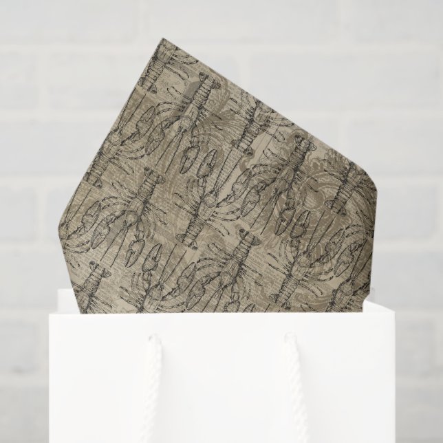 Vintage Lobster Tissue Paper (Gift Bag)