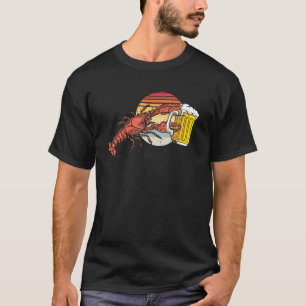 Vintage Lobsters Food Drinks Vacationing Illustrat T-Shirt