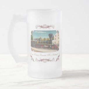 Vintage Locomotive Frosted Mug