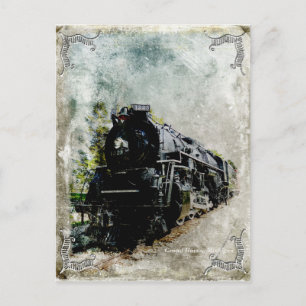 Vintage Locomotive Postcard