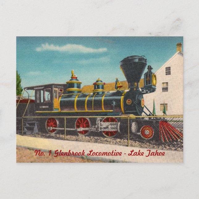 Vintage Locomotive Postcard (Front)