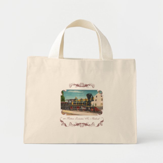 Vintage Locomotive Tote Bag (Front)