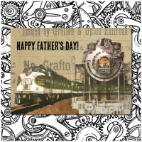 Vintage Locomotive Train Steam Engine Railroad