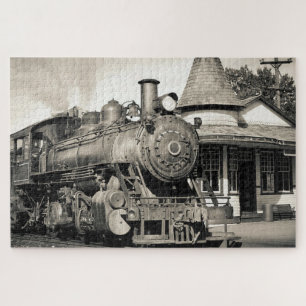 Vintage Locomotive Train Steam Engine Railway Jigsaw Puzzle