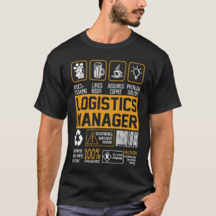 Vintage Logistics Manager Description Label Pride T-Shirt