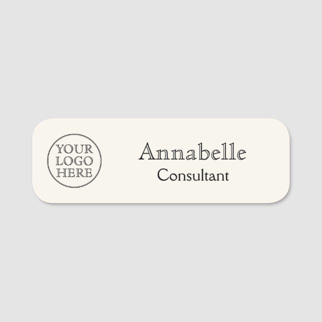 Vintage Logo Name Tag (Front)