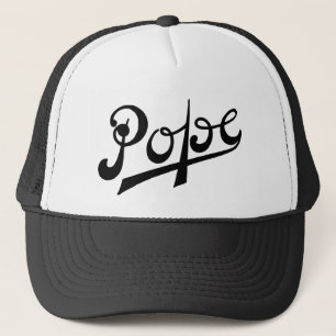 Vintage logo Pope motorcycles Trucker Hat