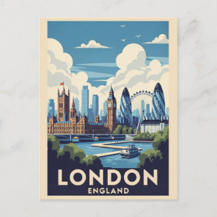 Vintage London Britain British Landmark Travel Postcard