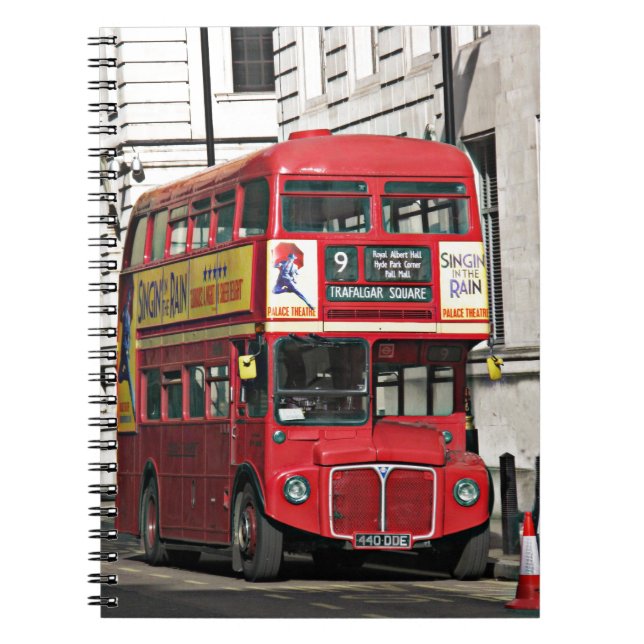 Vintage London Bus Notebook (Front)