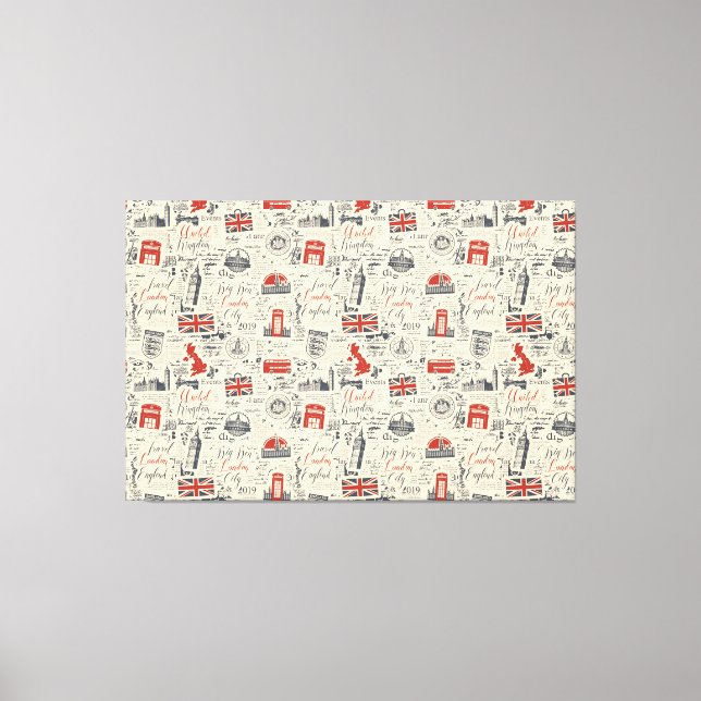 Vintage London Canvas Print (Front)