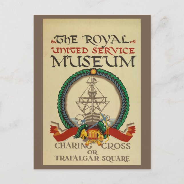 Vintage London England British Museum Travel Postcard (Front)