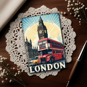 Vintage London England Travel Postcard