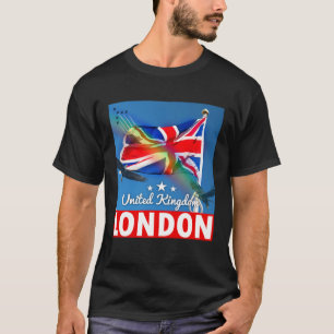 Vintage London England United Kingdom Souvenir Gif T-Shirt