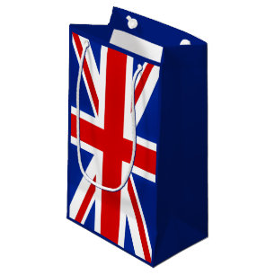 vintage london fashion british flag union jack small gift bag
