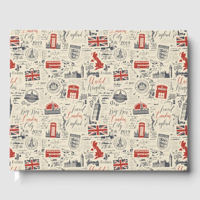 Vintage London Guestbook (Front)