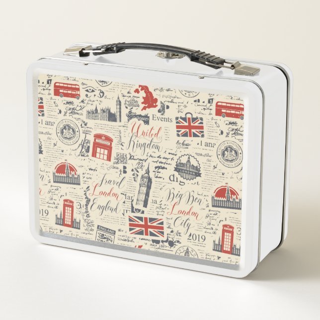 Vintage London Lunchbox (Back)