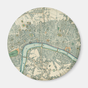 Vintage London Map Magnet