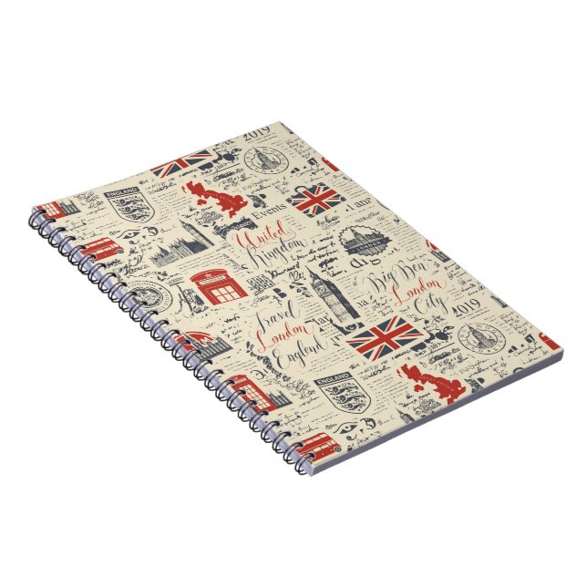 Vintage London Photo Notebook (Right Side)