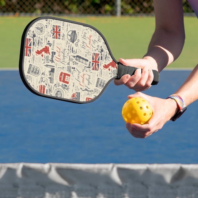 Vintage London Pickleball Racket Paddle (Insitu)