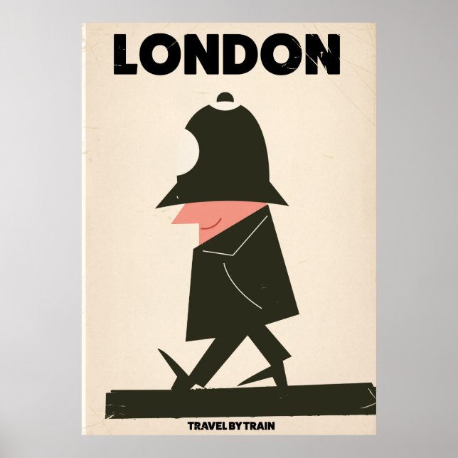 Vintage London Policeman travel poster (Front)
