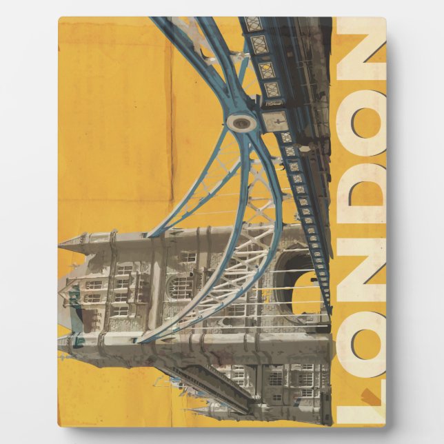 Vintage London Poster Plaque (Front)