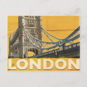 Vintage London Poster Postcard