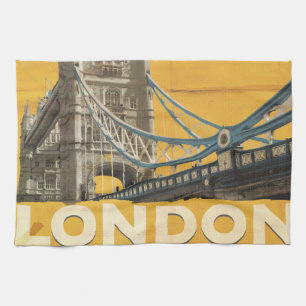 Vintage London Poster Tea Towel
