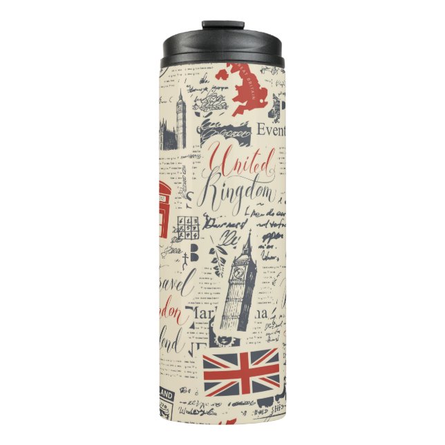 Vintage London Thermal Tumbler (Front)