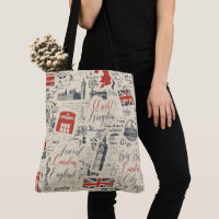 Vintage London Tote Bag