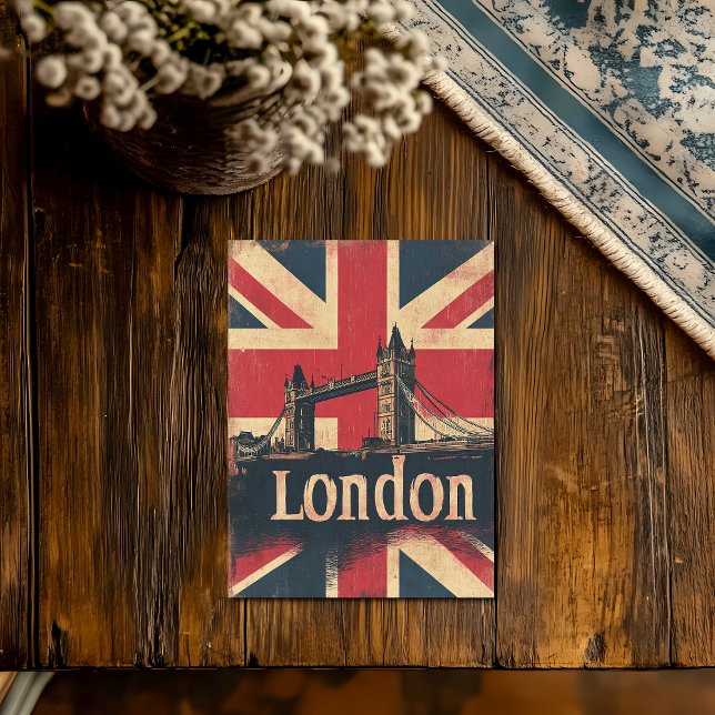 Vintage London Travel Poster Postcard (Creator Uploaded)