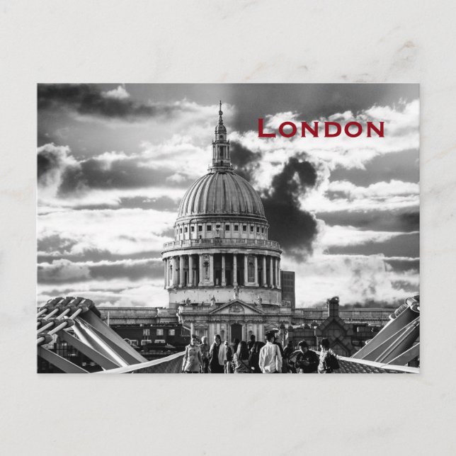 Vintage London Travel Tourism Postcard (Front)