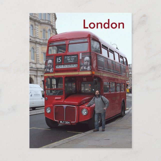 Vintage London Travel Tourism Postcard (Front)