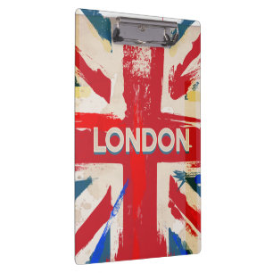 Vintage London Union Poster Clipboard
