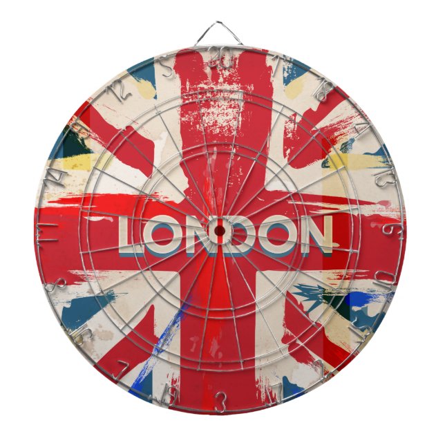 Vintage London Union Poster Dartboard (Front)