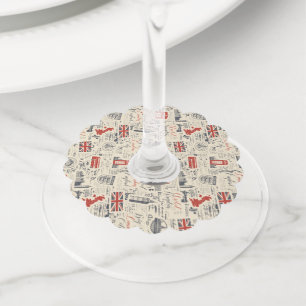 Vintage London Wine Tags